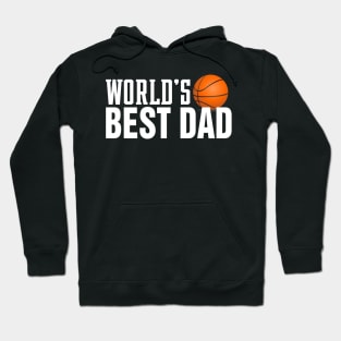 Simple World's Best Dad Typography Basketball Hoodie